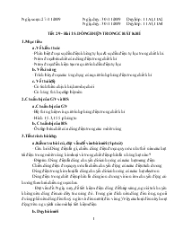 Giáo án Vật lý lớp 11 - Tiết 29 - Bài 15: Dòng điện trong chất khí
