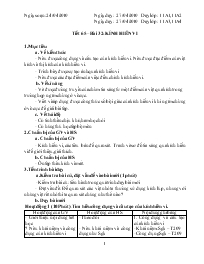 Giáo án Vật lý lớp 11 - Tiết 65 – Bài 32: Kính hiển vi