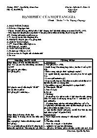 Giáo án Ngữ văn 11 tiết 45, 46: Hạnh phúc của một tang gia (trích “Số đỏ” - Vũ Trọng Phụng)