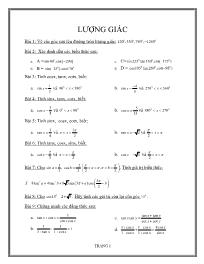 Bài tập lượng giác 11