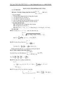 Toán 11 - Dạng toán tìm giới hạn dãy tổng