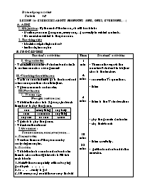 Bài soạn môn học Tiếng Anh lớp 11 - Period: 16 - Lesson 16: Exercises about pronouns (one, ones, everyone, …)