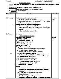 Bài soạn môn học Tiếng Anh lớp 11 năm 2007 - Period 1 đến period 32