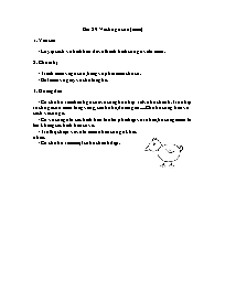 Giáo án môn Tạo hình - Bài 29: Vẽ chú gà con 