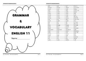 Grammar & vocabulary English 11
