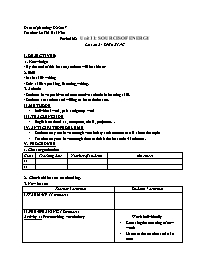 Ôn tập môn Anh văn 11 - Period 68 - Unit 11: Sources of energy - Lesson B: Speaking