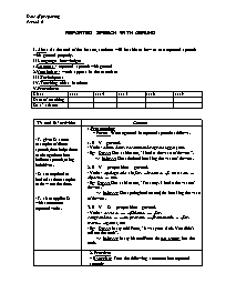 Ôn tập môn Tiếng Anh khối 11 - Period 6: Reported speech with gerund
