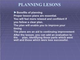 Thiết kế bài dạy môn Tiếng Anh 11 - Planning 