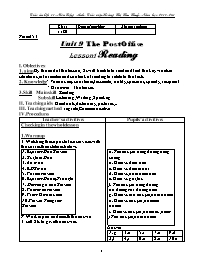 Thiết kế bài dạy môn Tiếng Anh 11 - Unit 9: T